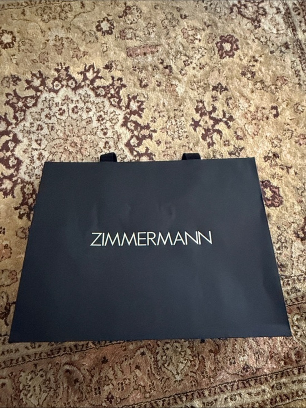 Zimmermann Black Logo Shopping bag